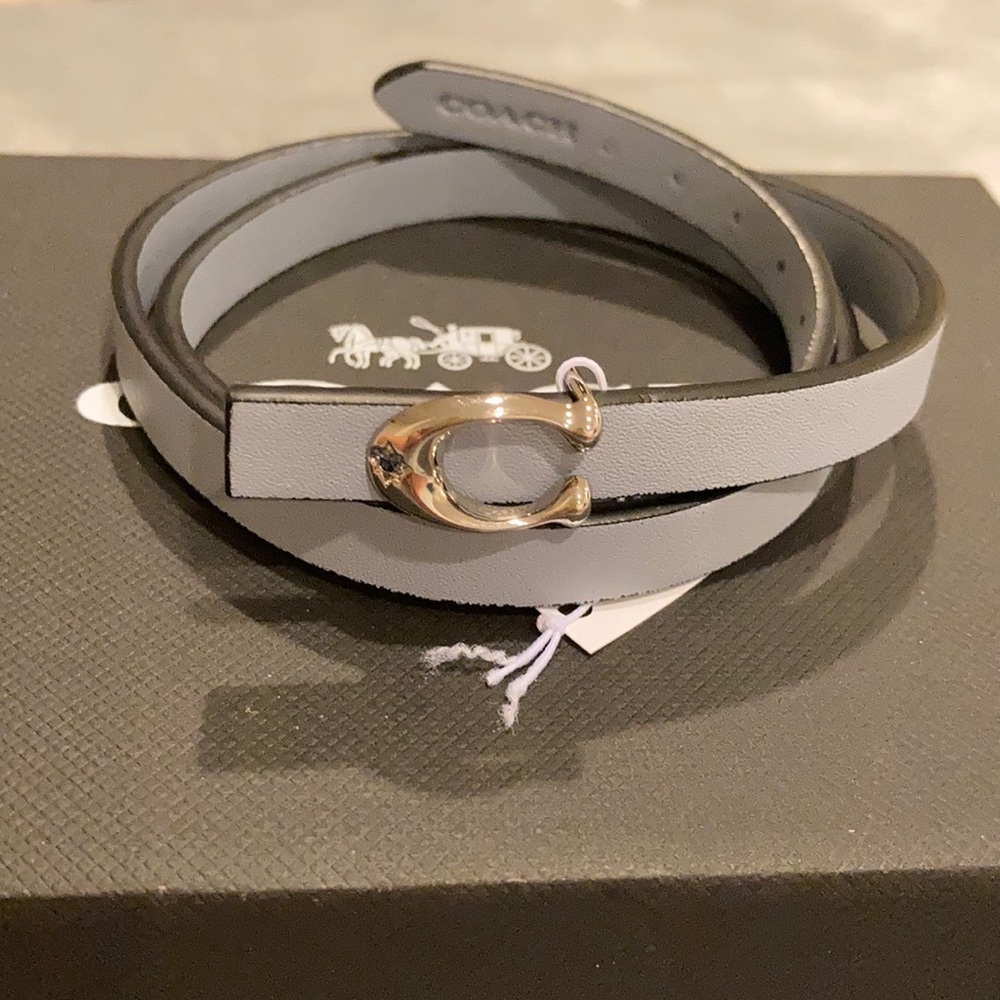 Coach double wrap bracelet